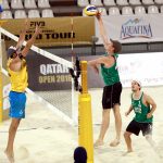 Markus Bockermann of Germany hits the ball