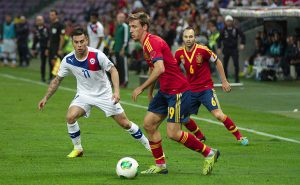 Spain - Chile. Nacho Monreal