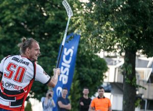 Optibet florbola spēlētājs Kristers Gudļevskis