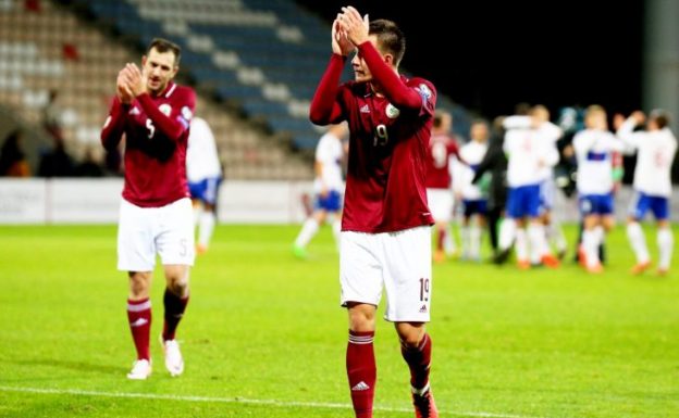 Latvia Faroe Islands football